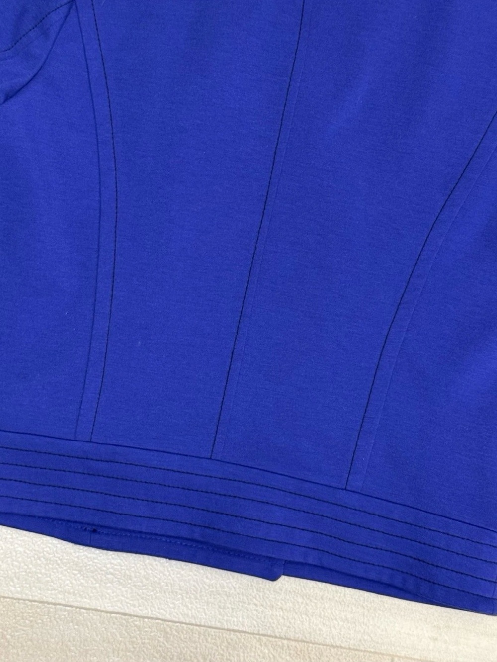 Worthington Women's Moto Jacket Blue Side
Zip Up Long Sleeve Zip Pockets Size M - Picture 9 of 12
